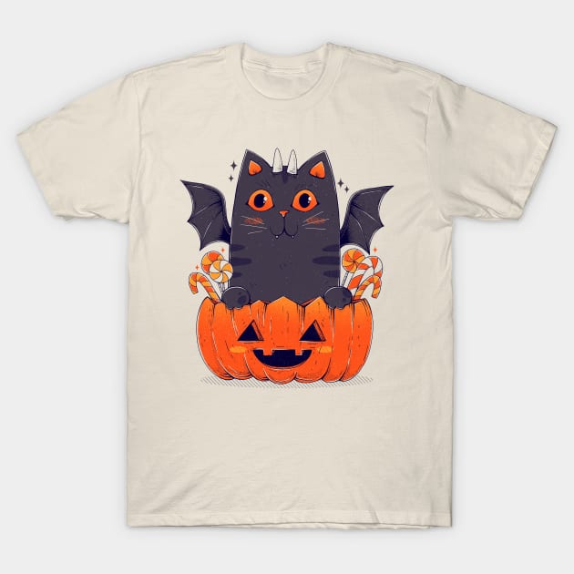 Spooky Cat T-Shirt by GODZILLARGE